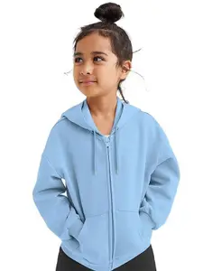 FUNKY MONKEY Girls Cotton Front-Open Sweatshirt