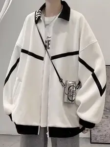 StyleCast x Revolte Men's Casual Colourblocked Regular Jacket with Spread Collar