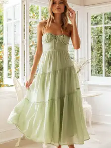 StyleCast Women Tiered Empire Maxi Dress