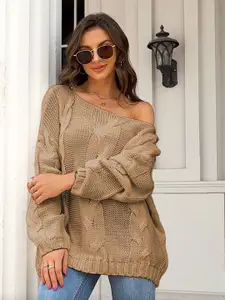 StyleCast Women Cable Knit Pullover Sweater