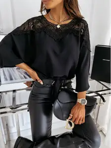 StyleCast x Revolte Waist Tie-Up Flared Sleeve Top