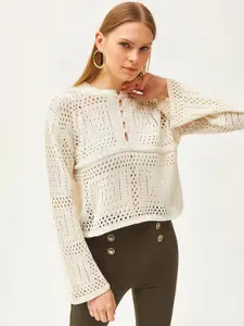 Olalook Bell Sleeve Cotton Top