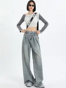 StyleCast x Revolte Women High-Rise Flared Clean Look  Jeans