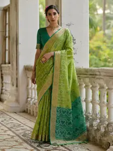 Anouk Woven Design Zari Pochampally Saree