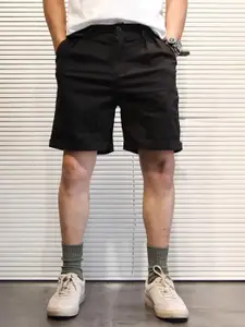 StyleCast x Revolte Men Solid Mid-Rise Regular Shorts