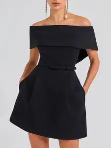 StyleCast x Revolte Women Solid Bodycon Mini Dress