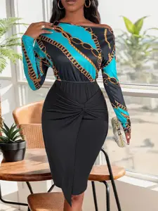 StyleCast Printed Sheath Dress