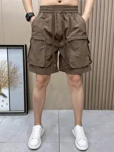 StyleCast Men Regular Fit Mid-Rise Cargo Shorts