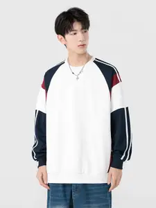 StyleCast x Revolte Men Round Neck Colourblocked Sweatshirt