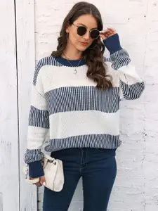 StyleCast x Revolte Women Striped Pullover Sweater