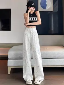 StyleCast x Revolte Women Regular Fit Mid-Rise Printed Jeans