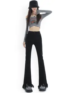 StyleCast Women Flared High-Rise Denim Jeans