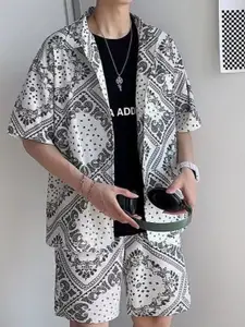 StyleCast Printed Shirt With Shorts Co-Ords