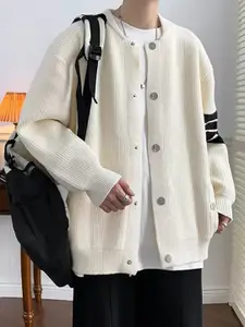 StyleCast x Revolte Men Striped Cardigan Sweater