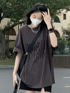 StyleCast x Revolte Women Typography Printed Cotton Top