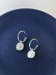 Accessorize London Circular Shaped Coin Hoop Earrings