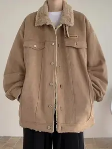 StyleCast x Revolte Men Spread Collar Solid Casual Parka Jacket