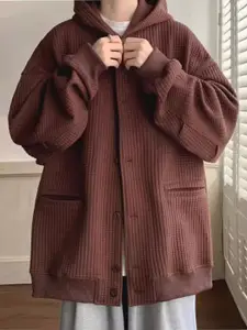 StyleCast x Revolte Men Geometric Casual Hooded Jacket