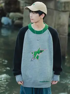 StyleCast x Revolte Men Colourblocked Longline Pullover