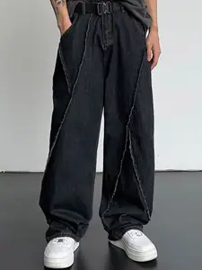 StyleCast x Revolte Men Wide Leg Mid-Rise Jeans