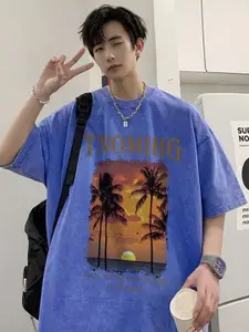 StyleCast Men Graphic Printed Round Neck Pure Cotton Oversized T-shirt