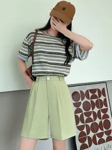 StyleCast x Revolte Women Regular Fit Mid-Rise Regular Shorts