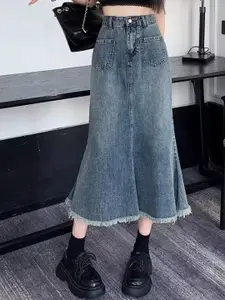 StyleCast x Revolte Women Denim Skirts