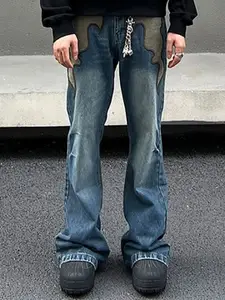 StyleCast x Revolte Men Relaxed Fit Light Fade Jeans