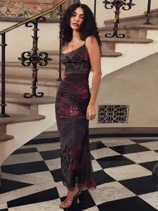 StyleCast x Revolte Women Floral Bodycon Maxi Dress