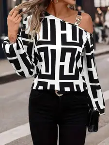 StyleCast One Shoulder Blouson Top