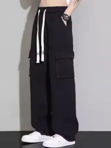 StyleCast Men Wide Leg Slash Knee Stretchable Jeans