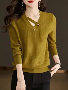 StyleCast Women Solid Pullover