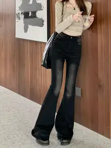 StyleCast Women Wide Leg Light Fade Jeans