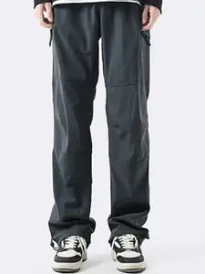 StyleCast x Revolte Men Mid-Rise Cargos Trousers
