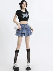 StyleCast x Revolte Women Flared Mini Skirt