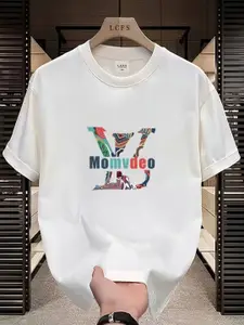 StyleCast Men Printed Applique T-shirt