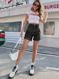 StyleCast Women Black Mildly Distressed Jeans