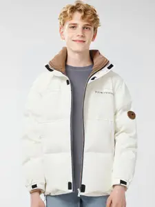 StyleCast x Revolte Men Mock Collar Solid Casual Padded Jacket