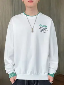 StyleCast x Revolte Men Printed Round Neck Sweatshirt