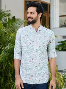 See Designs Men Floral Printed Daily Straight Kurta