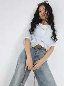 Sera Cuffed Sleeves Korean Oversized Top