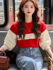 StyleCast Women Colourblocked Pullover