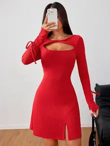 StyleCast Women Long Sleeves Sheath Dress