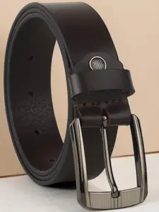The Roadster Lifestyle Co Men Textured Leather Belt