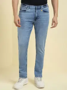 Allen Solly Men Slim Fit Mid-Rise Low Distress Heavy Fade Jeans