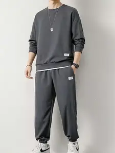 StyleCast x Revolte Grey Round Neck Tracksuit