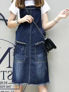 StyleCast x Revolte Shoulder Straps Pinafore Cotton Dress