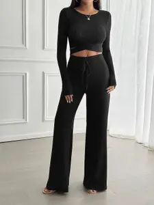 StyleCast x Revolte Round Neck Top with Trousers