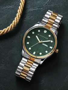 GIORDANO Men Patterned Dial & Stainless Steel  Analogue Watch GZ-50122-11