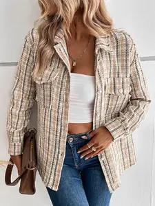 StyleCast x Revolte Women Vertical Stripes Casual Shirt